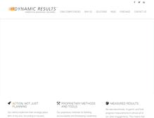 Tablet Screenshot of dynamicresults.com